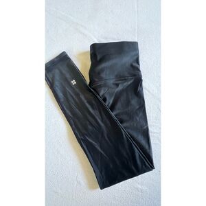 Sweaty Betty 7/8 Length High Waisted Black Leggings Size Small